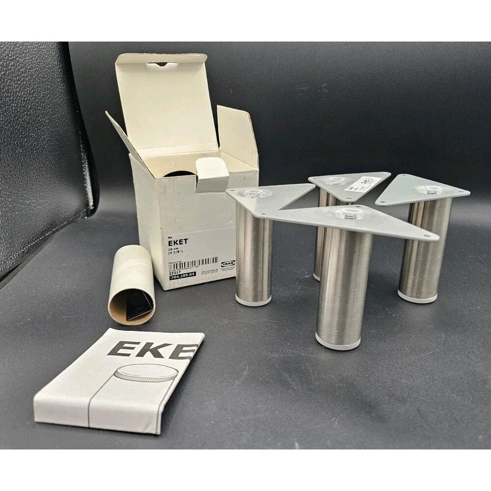 Ikea EKET Adjustable Leg Stainless Steel 3 7/8